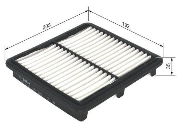 Filtro Aria Motore BOSCH 1987429166  Chevrolet Matiz Spark Daewoo Matiz