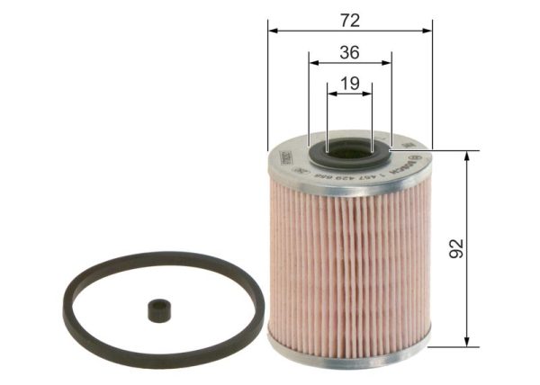 Filtro carburante Bosch 1457429656 per Saab 22 e 30 TiD
