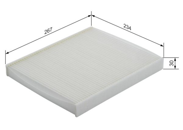 Filtro Abitacolo BOSCH 1987432038 OPEL Astra G Zafira A/B