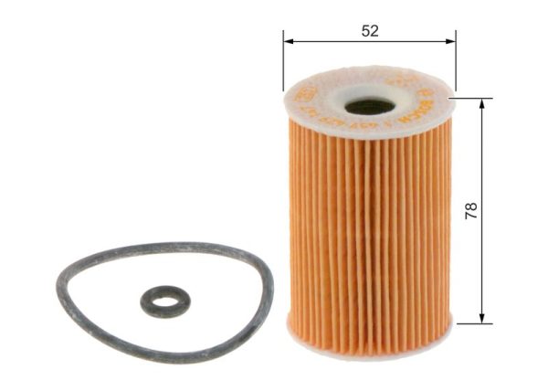 Filtro Olio Bosch 1457429147 Cartuccia con Guarnizioni per Mercedes Classe A Vaneo