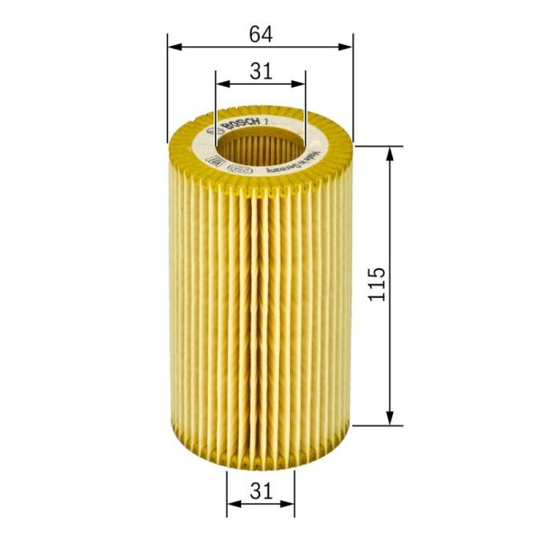 Filtro Olio Bosch 1457429116 – Cartuccia Originale per Jeep, Chrysler, Dodge, Mercedes-Benz