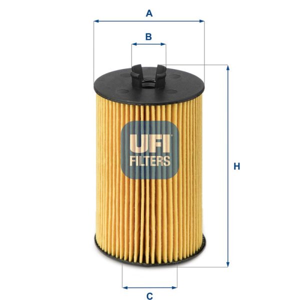 Filtro olio UFI 2501200 per Opel Corsa C D Astra H Agila Meriva Tigra Suzuki Wagon R